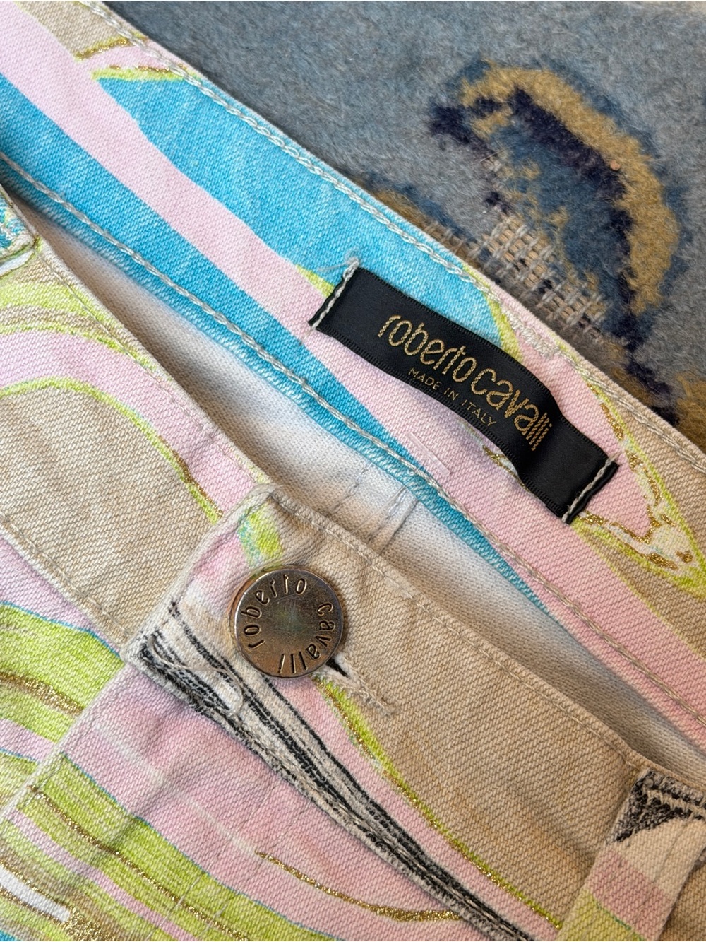 Vintage Roberto Cavalli All Over Print Jeans - Picture 3 of 5